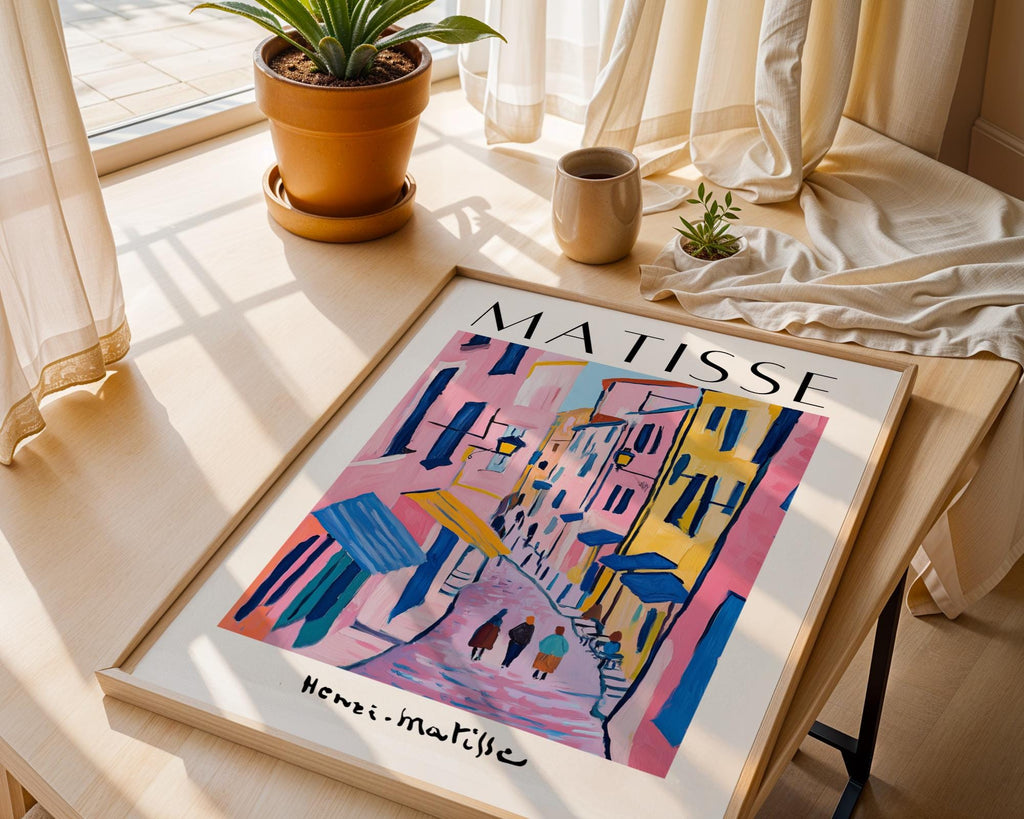 Henri Matisse Print | Inspired Travel Poster | Colorful Mediterranean Street Art wall art print, modern home decor, unframed artwork by Nomad & Nest