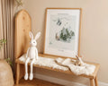 Playroom Ideas | Moonlit Bunny Nursery Wall Art | Woodland Night Animal Print wall art print, modern home decor, unframed artwork by Nomad & Nest