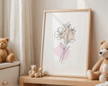 Playroom Ideas | Minimal Line Floral Nursery Wall Art | Boho Botanical Print wall art print, modern home decor, unframed artwork by Nomad & Nest