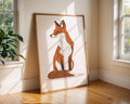 Orange Fox Art Print | Modern Woodland Nursery Decor wall art print, modern home decor, unframed artwork by Nomad & Nest