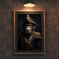 Regal Monkey Portrait Print | Eclectic Animal Wall Art wall art print, modern home decor, unframed artwork by Nomad & Nest
