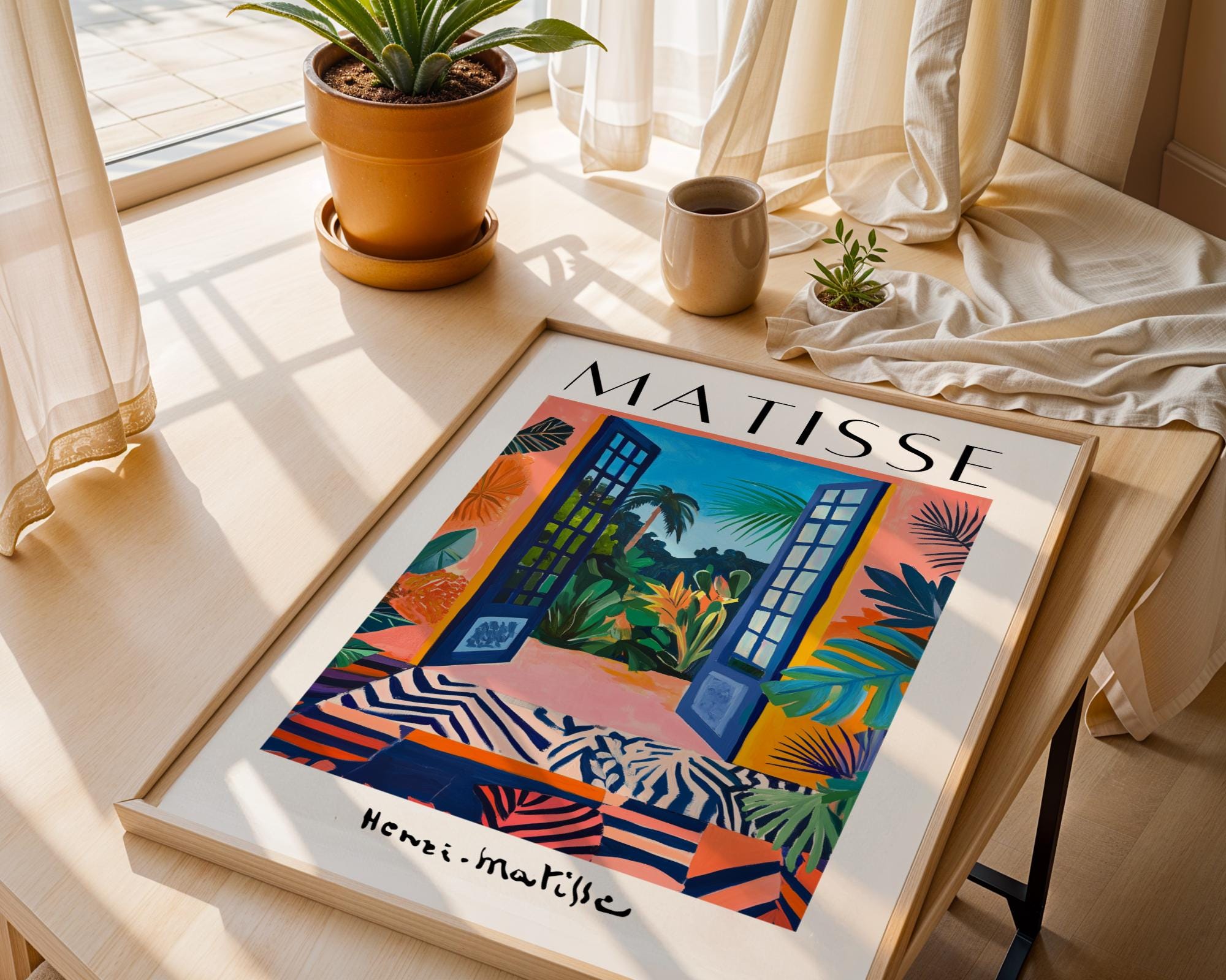 Henri Matisse Print | Inspired Tropical  | Boho Jungle Window Art wall art print, modern home decor, unframed artwork by Nomad & Nest