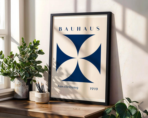 Bauhaus Poster Exhibition Art Print | Mid Century Modern Geometric wall art print, modern home decor, unframed artwork by Nomad & Nest