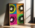 Modern Pop Art | Kiwi Fruit Print | Warhol Inspired Kitchen Decor wall art print, modern home decor, unframed artwork by Nomad & Nest