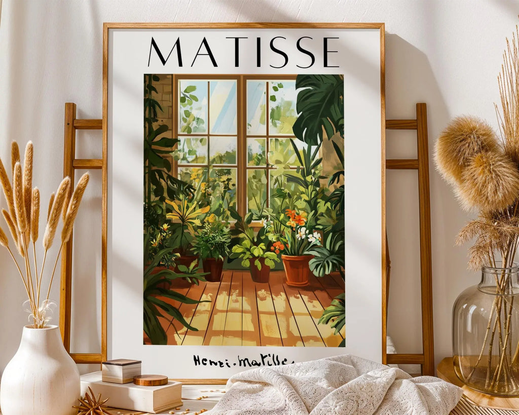 Henri Matisse Print | Inspired Greenhouse Art  | Boho Botanical Decor wall art print, modern home decor, unframed artwork by Nomad & Nest