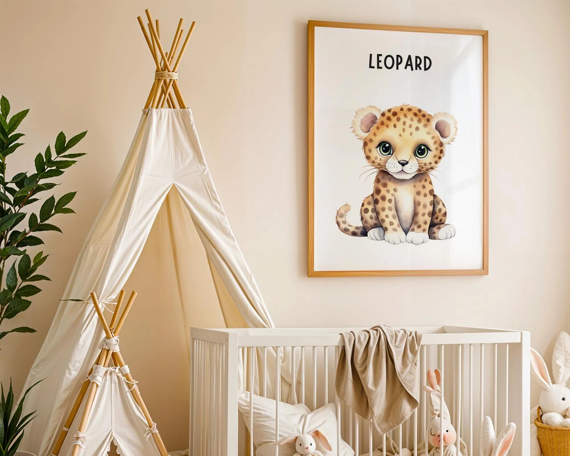 Playroom Ideas | Leopard Wall Art Prints for Kids, Nursery Decor, Safari Animals wall art print, modern home decor, unframed artwork by Nomad & Nest