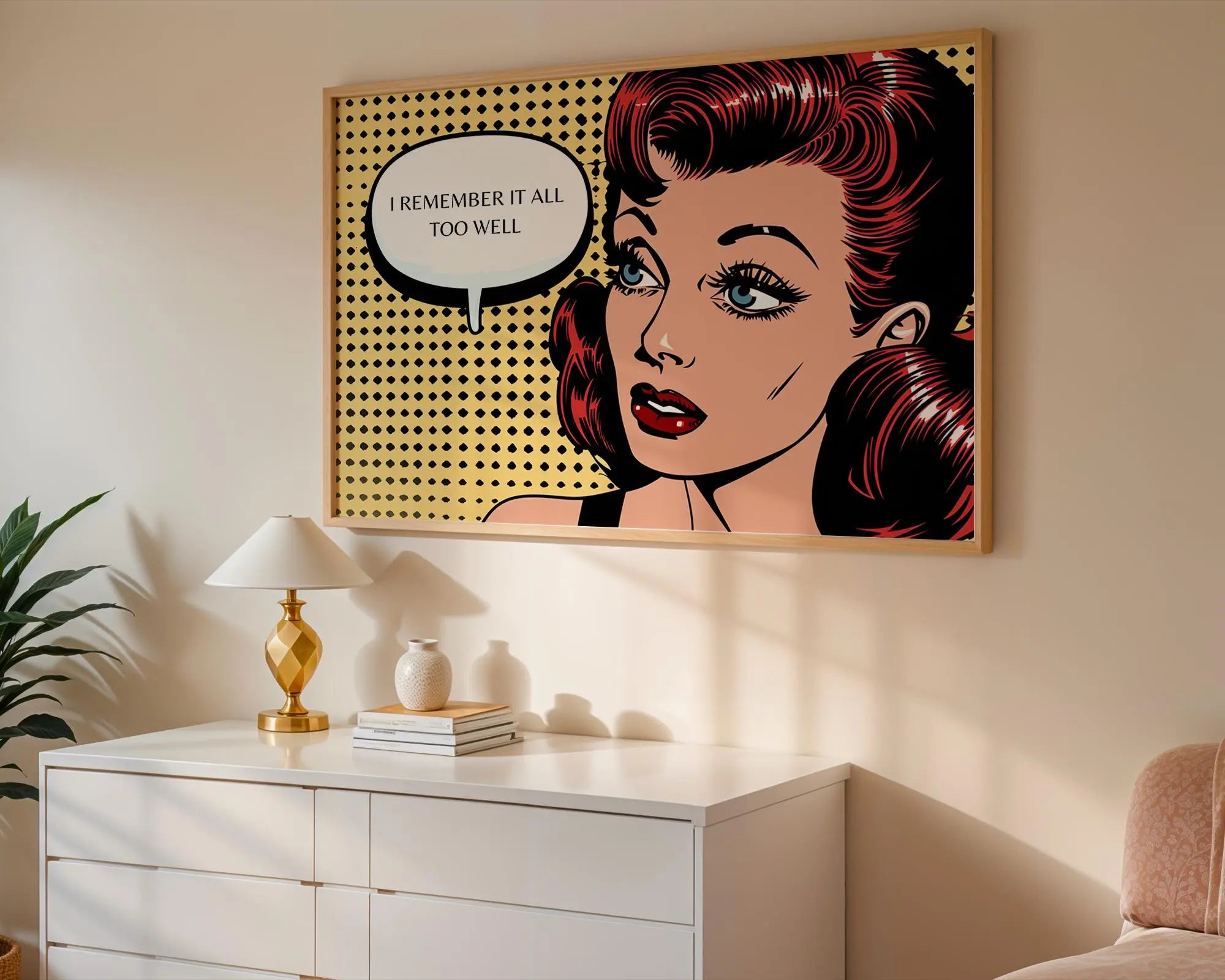 Modern Pop Art | Retro Marilyn Monroe  Print | Mid-Century Comic Book  Decor wall art print, modern home decor, unframed artwork by Nomad & Nest