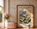 Blue Wildflower Print | Beige Botanical Wall Art wall art print, modern home decor, unframed artwork by Nomad & Nest