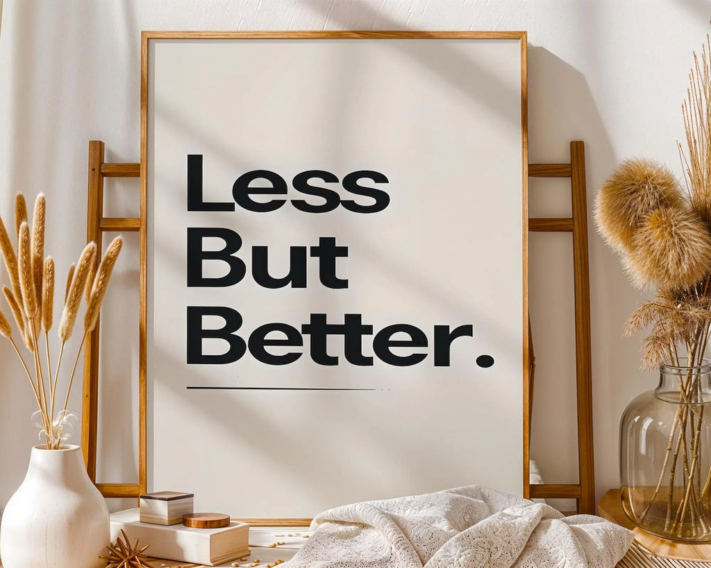 Positive Emotion | Minimalist Typography Art Print | Less But Better Quote wall art print, modern home decor, unframed artwork by Nomad & Nest