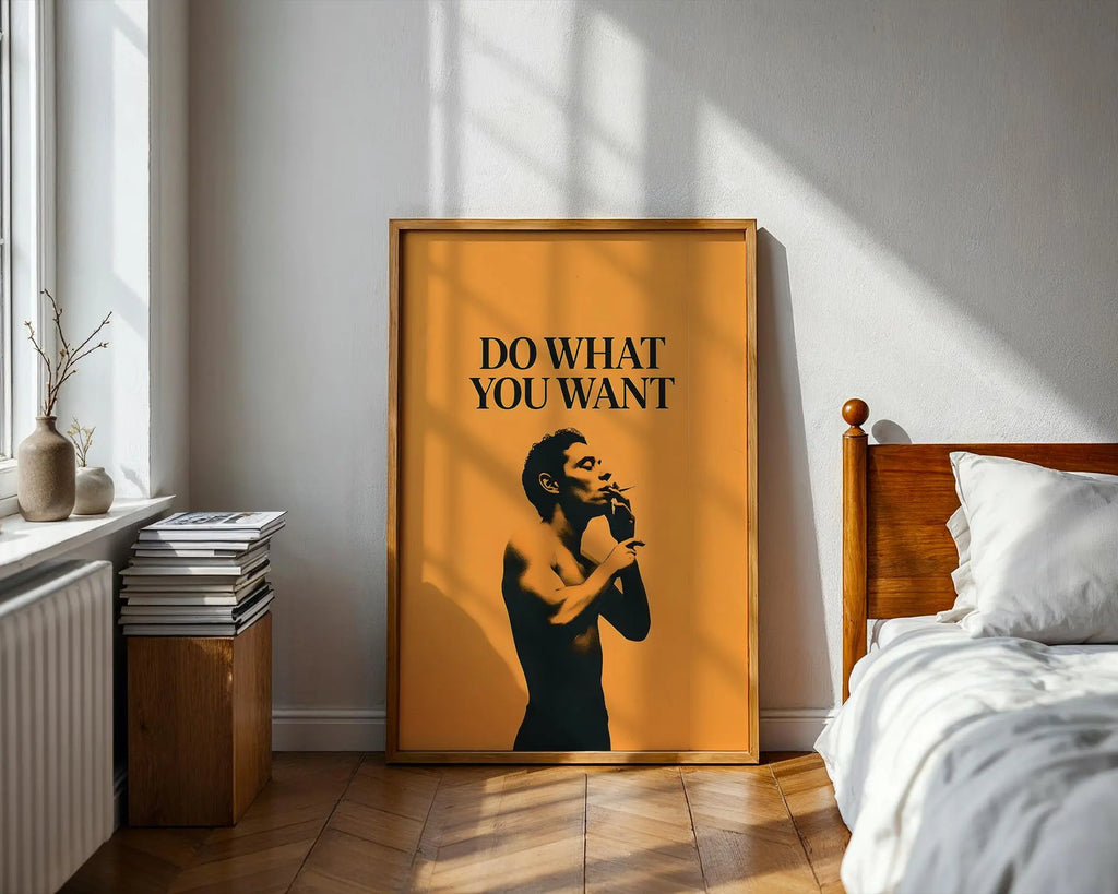 Positive Emotion | Do What You Want | Bold Freedom Quote Wall Art | Modern Statement Poster wall art print, modern home decor, unframed artwork by Nomad & Nest