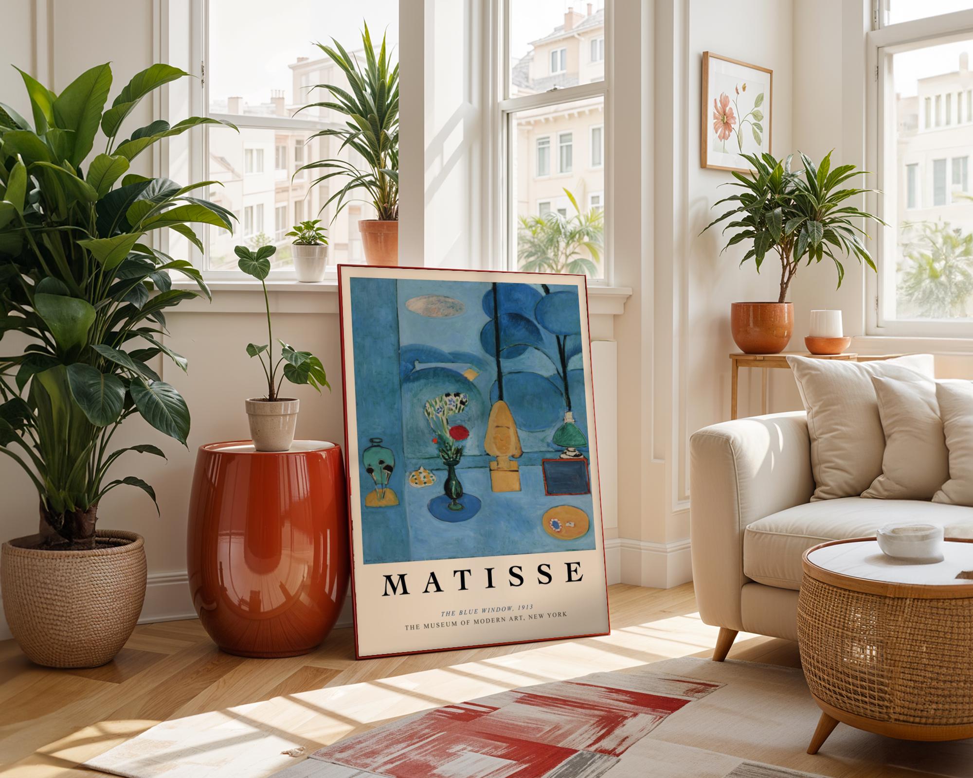 Henri Matisse Print | 'The Blue Window' | Museum-Style Decor wall art print, modern home decor, unframed artwork by Nomad & Nest