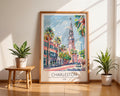 Charleston South Carolina Art Print | Pastel Southern Travel Poster wall art print, modern home decor, unframed artwork by Nomad & Nest