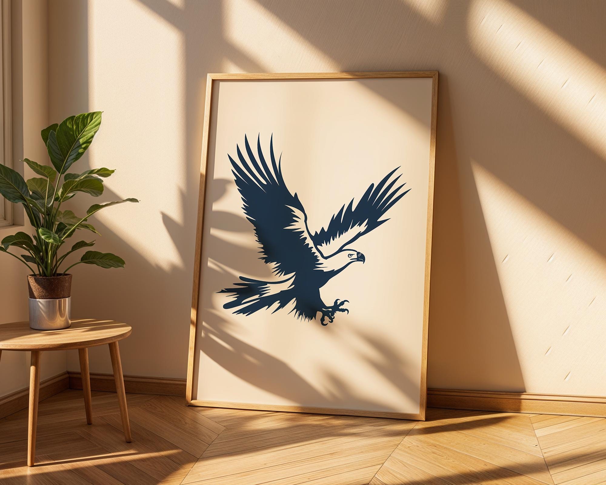 Majestic Eagle Print | Scandinavian Nature Art wall art print, modern home decor, unframed artwork by Nomad & Nest