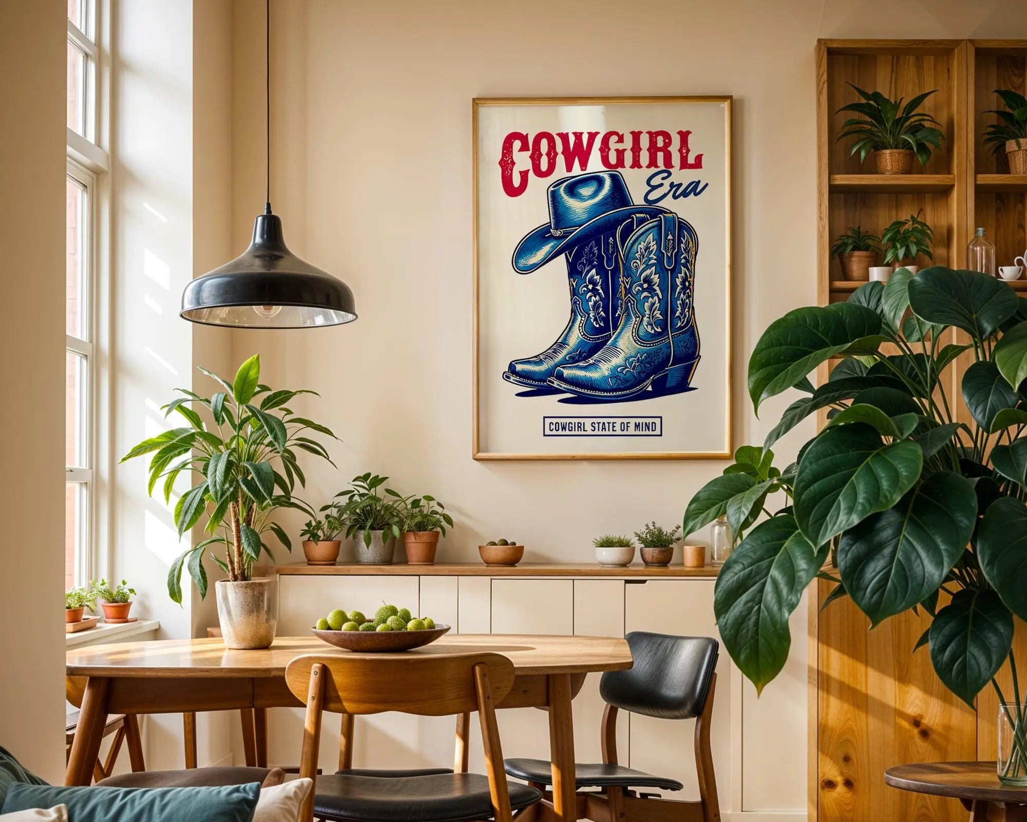Cowgirl Boots Art Print | Western Decor wall art print, modern home decor, unframed artwork by Nomad & Nest