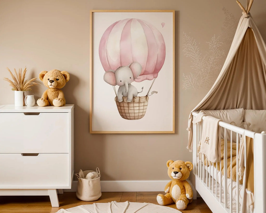 Playroom Ideas | Lion Airplane Nursery Print | Adventure Safari Wall Art wall art print, modern home decor, unframed artwork by Nomad & Nest