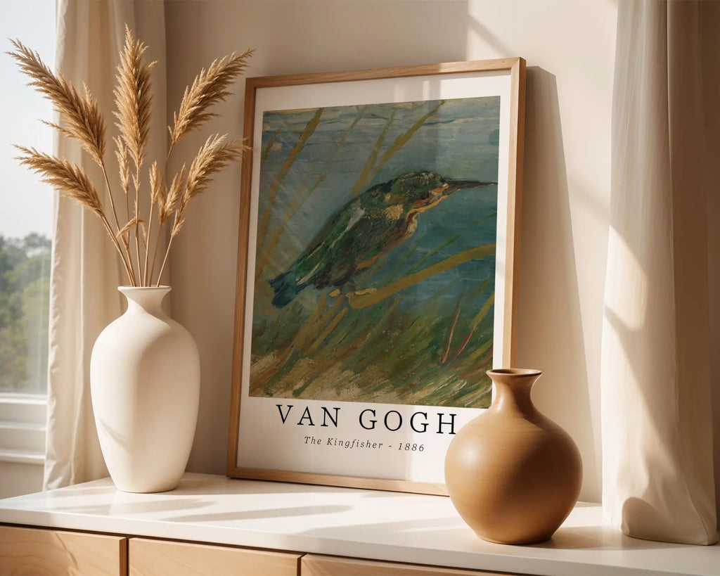 Van Gogh Print | Kingfisher  – Vintage Impressionist Bird Art wall art print, modern home decor, unframed artwork by Nomad & Nest