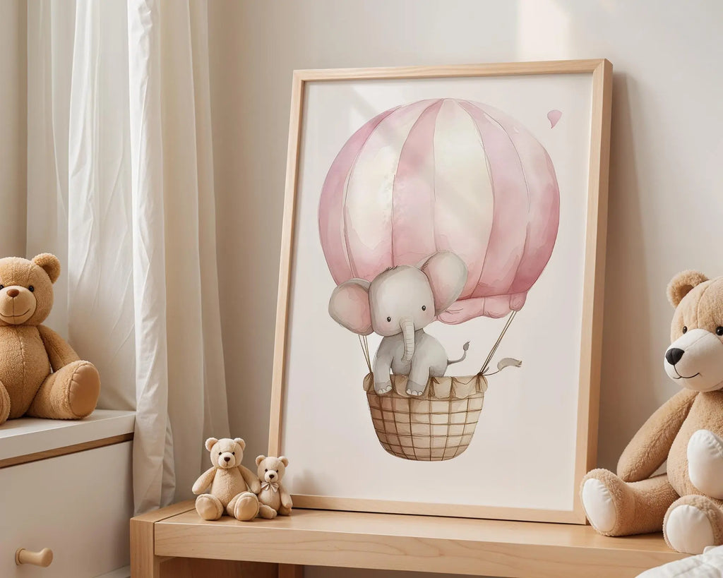 Playroom Ideas | Lion Airplane Nursery Print | Adventure Safari Wall Art wall art print, modern home decor, unframed artwork by Nomad & Nest