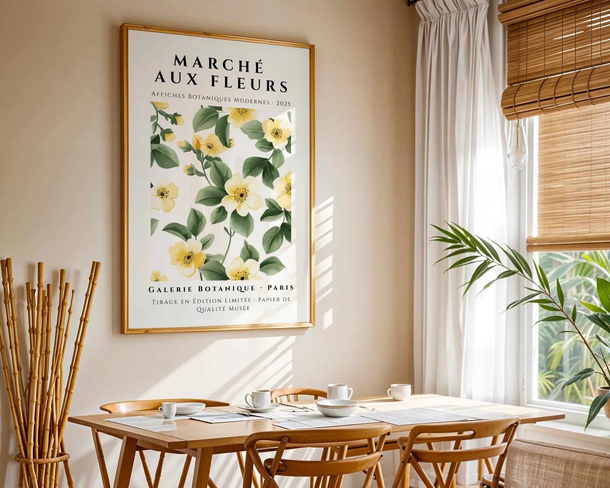Wild Rose Botanical Print | French Cottage Wall Art wall art print, modern home decor, unframed artwork by Nomad & Nest