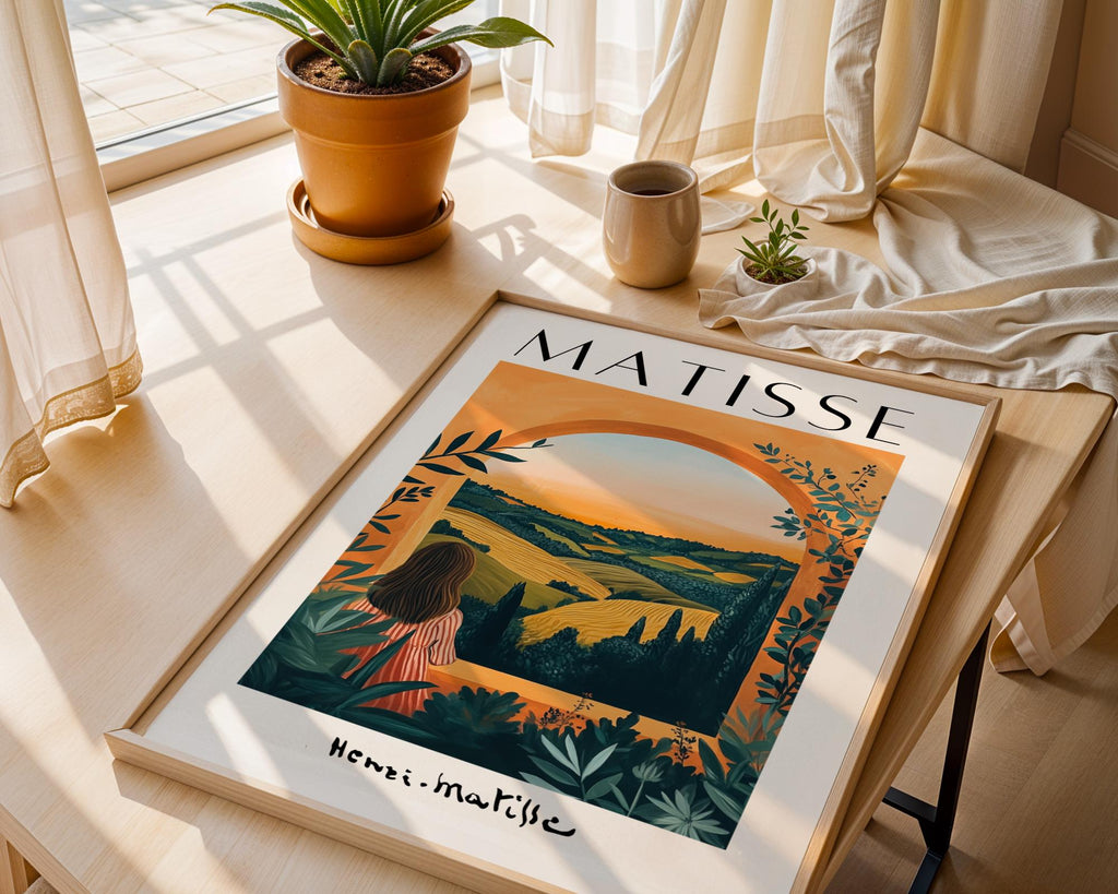 Henri Matisse Print | Tuscany Landscape  | Boho Mediterranean Wall Art wall art print, modern home decor, unframed artwork by Nomad & Nest