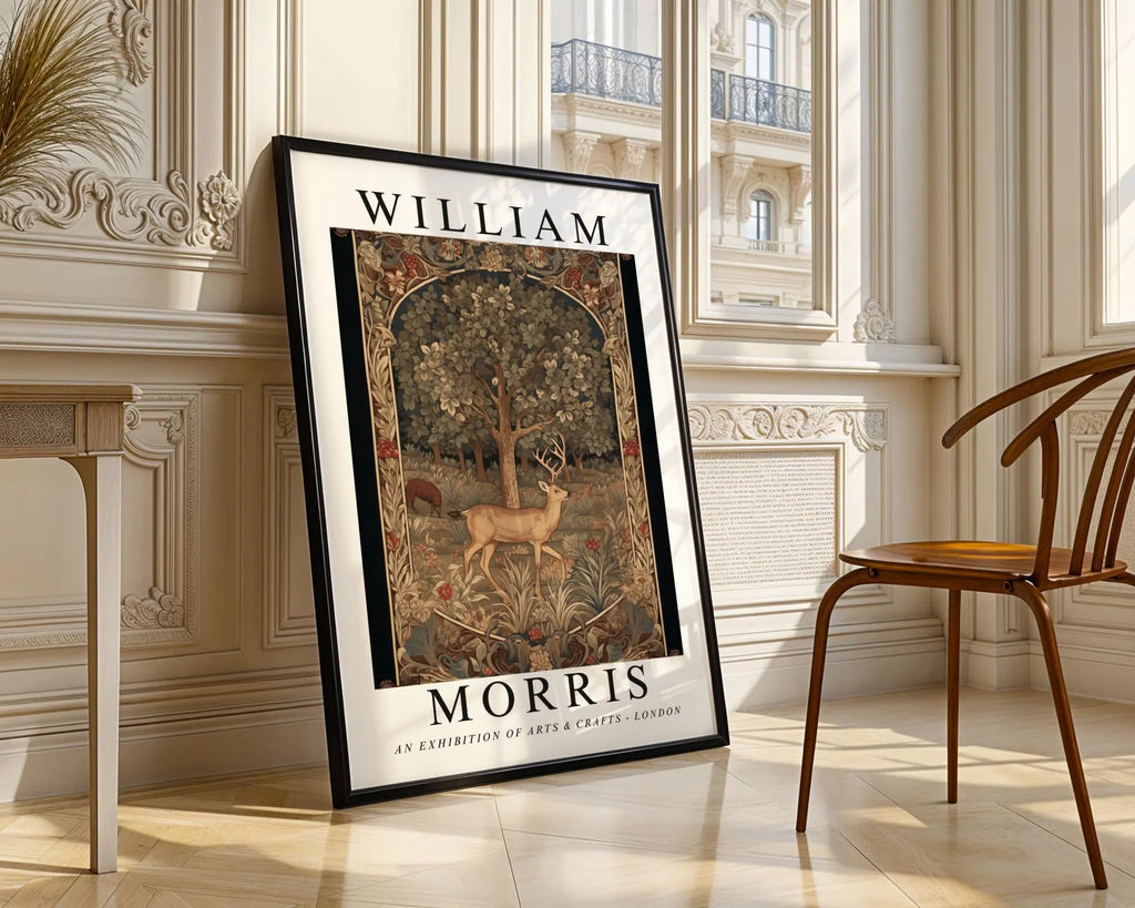 William Morris Print Woodland Deer  | Vintage Arts & Crafts Wall Art wall art print, modern home decor, unframed artwork by Nomad & Nest