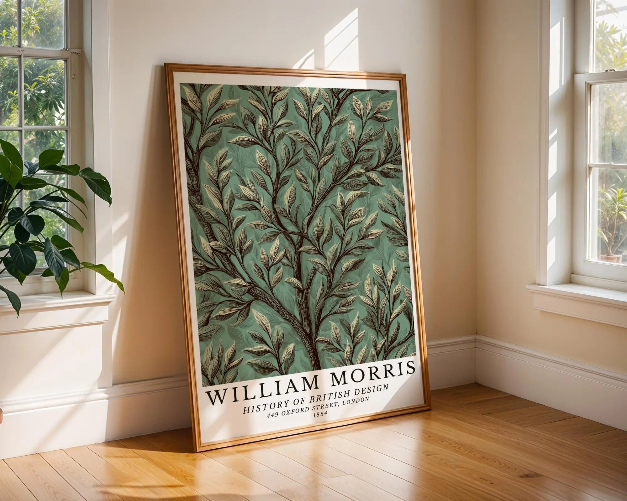 William Morris Print Leaf  • Sage Green Botanical Art, Vintage Decor wall art print, modern home decor, unframed artwork by Nomad & Nest