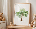 Playroom Ideas | Watercolour Palm Tree Nursery Wall Art Jungle Decor Print wall art print, modern home decor, unframed artwork by Nomad & Nest
