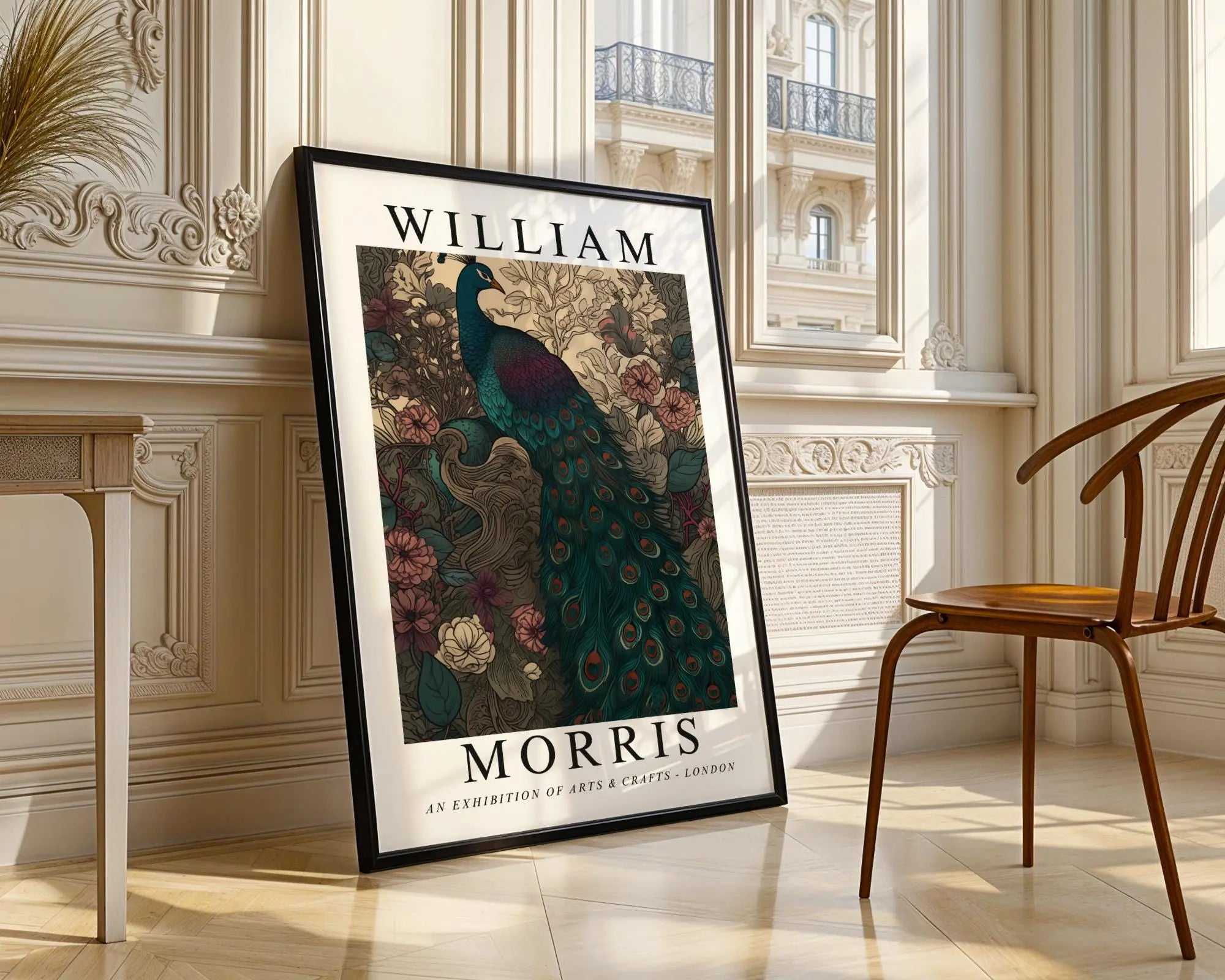 William Morris Print Peacock  | Vintage Botanical Art Poster wall art print, modern home decor, unframed artwork by Nomad & Nest