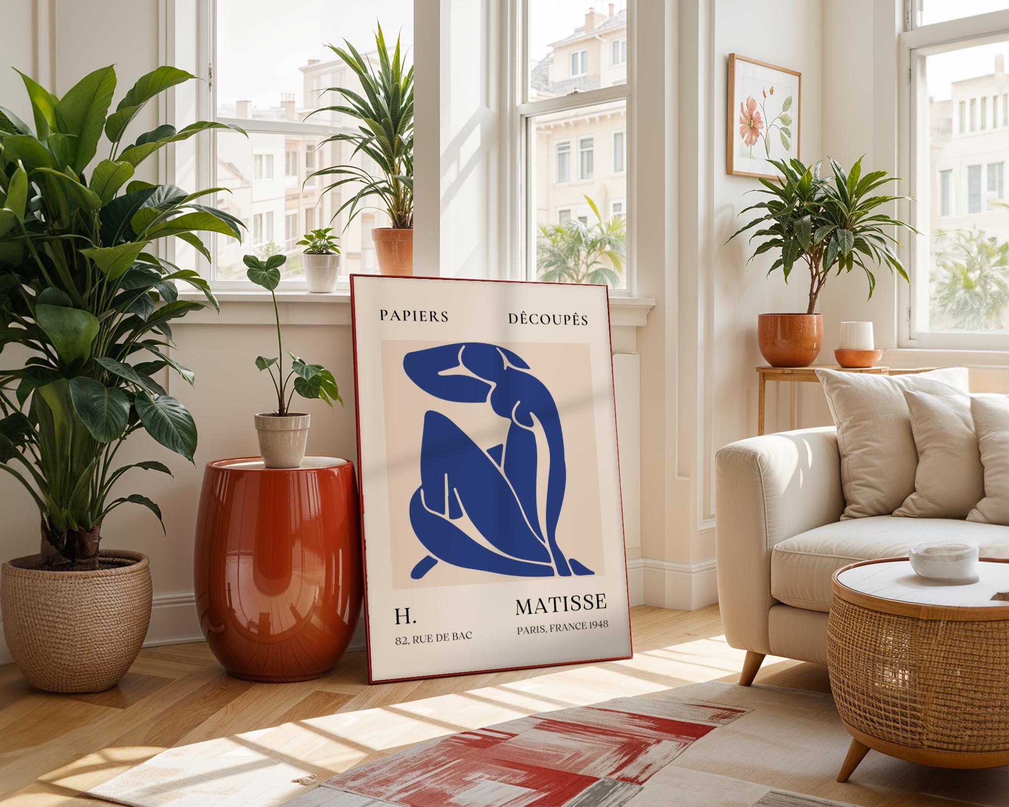 Henri Matisse Print Blue Nude Cut-Out Poster | Abstract Female Figure Wall Art wall art print, modern home decor, unframed artwork by Nomad & Nest