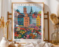 Berlin Flower Market Poster | Vintage German Travel Print wall art print, modern home decor, unframed artwork by Nomad & Nest
