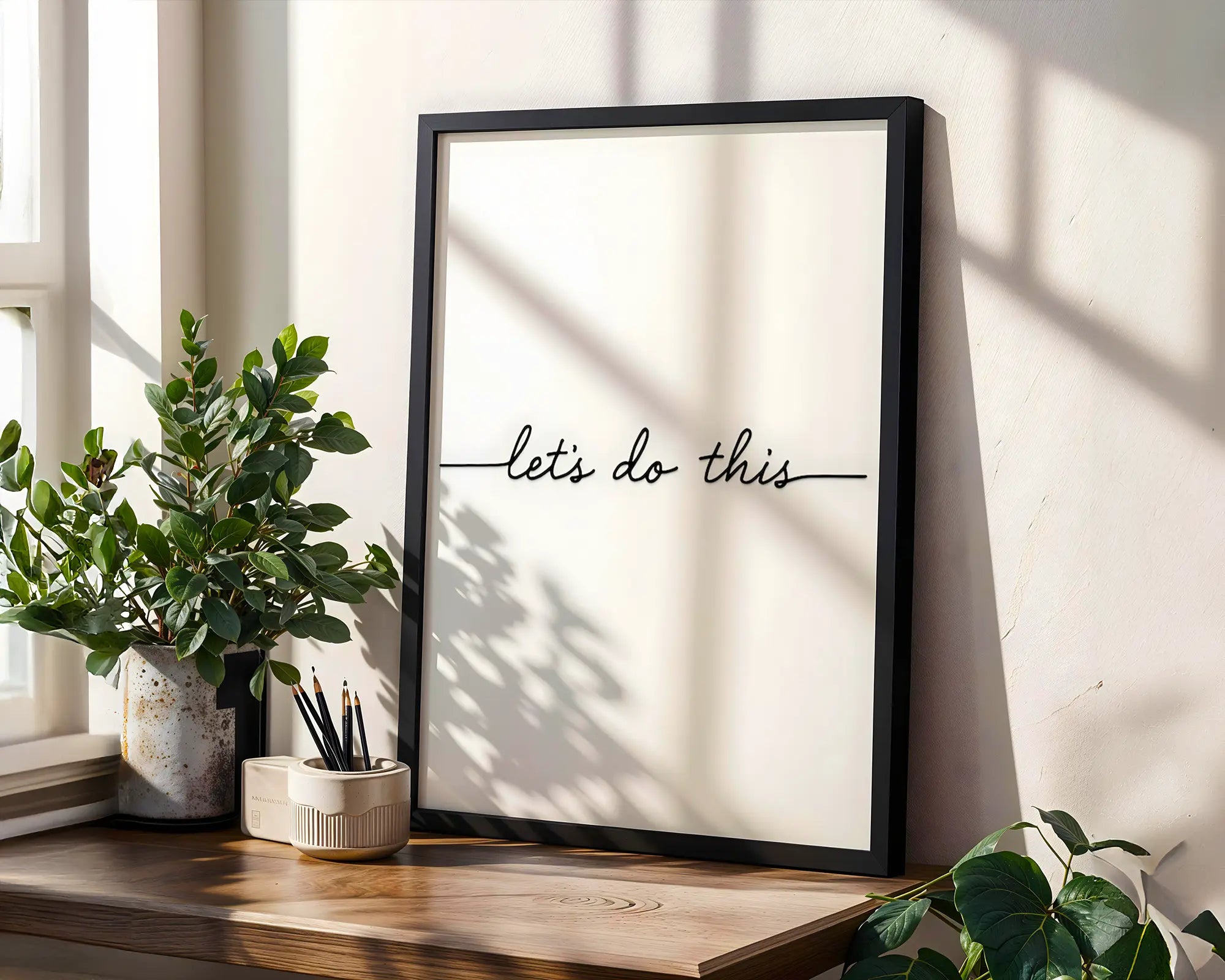 Positive Emotion | Less But Better Wall Art | Minimal Typography Quote | Modern Neutral Decor | Clean Design Statement Print wall art print, modern home decor, unframed artwork by Nomad & Nest