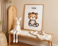 Playroom Ideas | Tiger Nursery Wall Art | Safari Animal Baby Print wall art print, modern home decor, unframed artwork by Nomad & Nest
