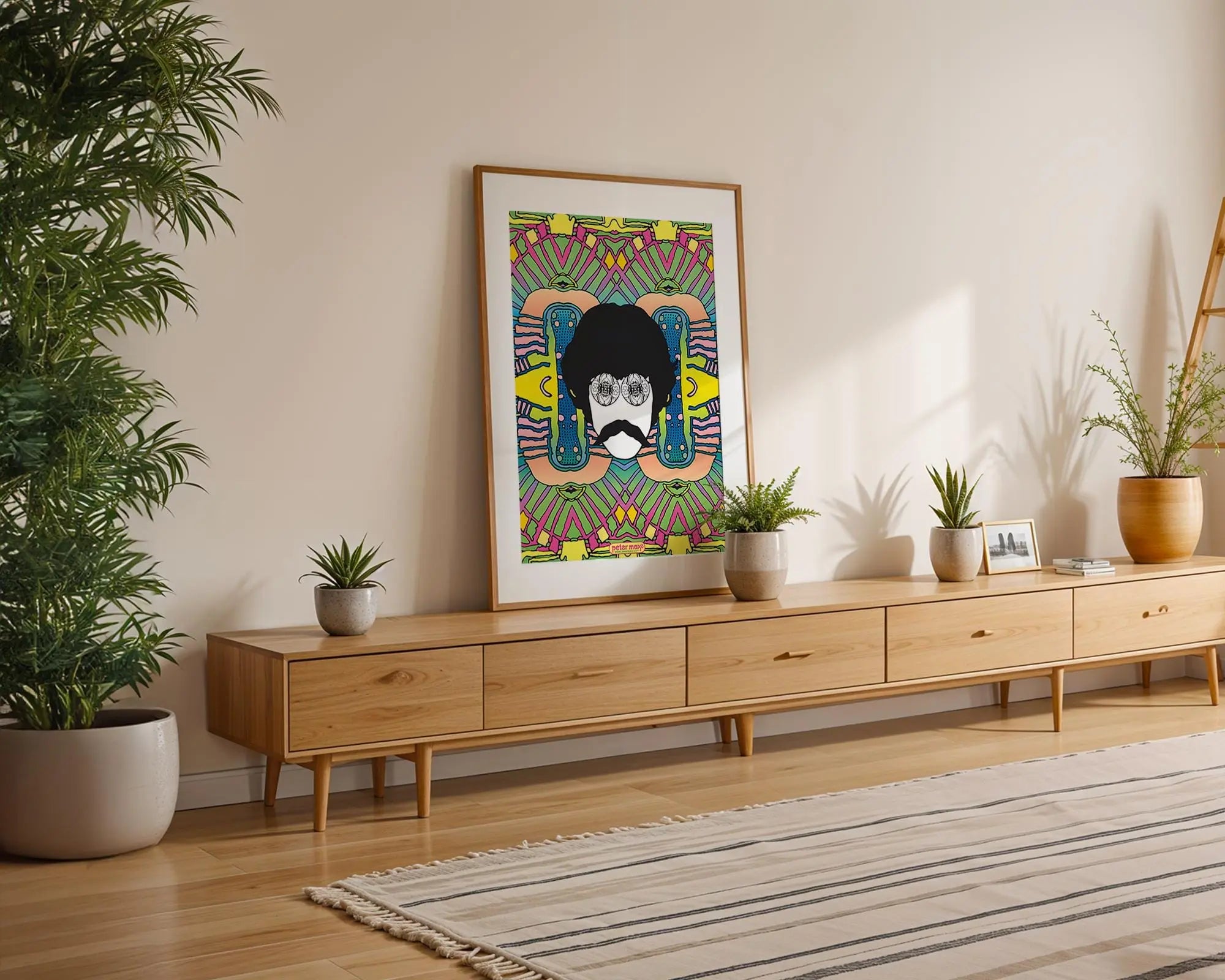 Modern Pop Art | Psychedelic Print | Retro 1960s Inspired Portrait wall art print, modern home decor, unframed artwork by Nomad & Nest