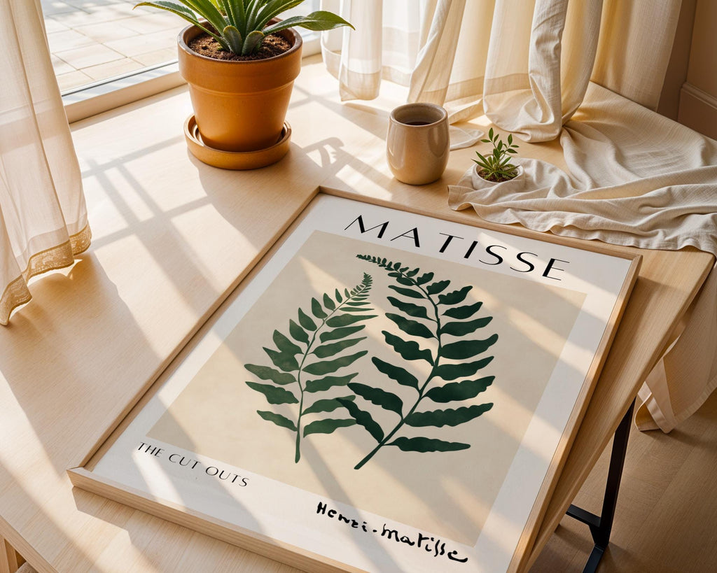Henri Matisse Print | Inspired Fern  | Minimalist Botanical Wall Art wall art print, modern home decor, unframed artwork by Nomad & Nest
