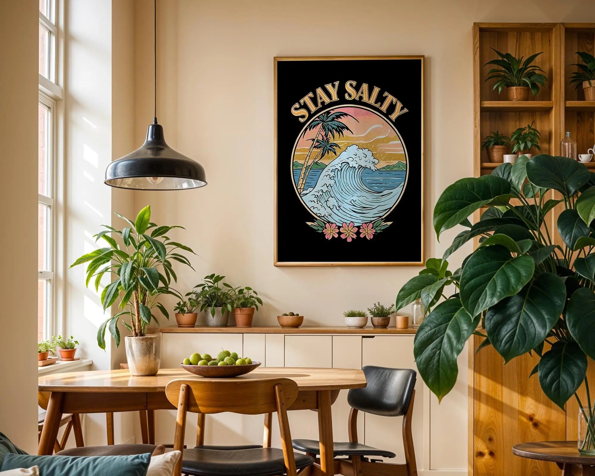 Stay Salty Wave Art Print | Coastal Beach House Decor wall art print, modern home decor, unframed artwork by Nomad & Nest
