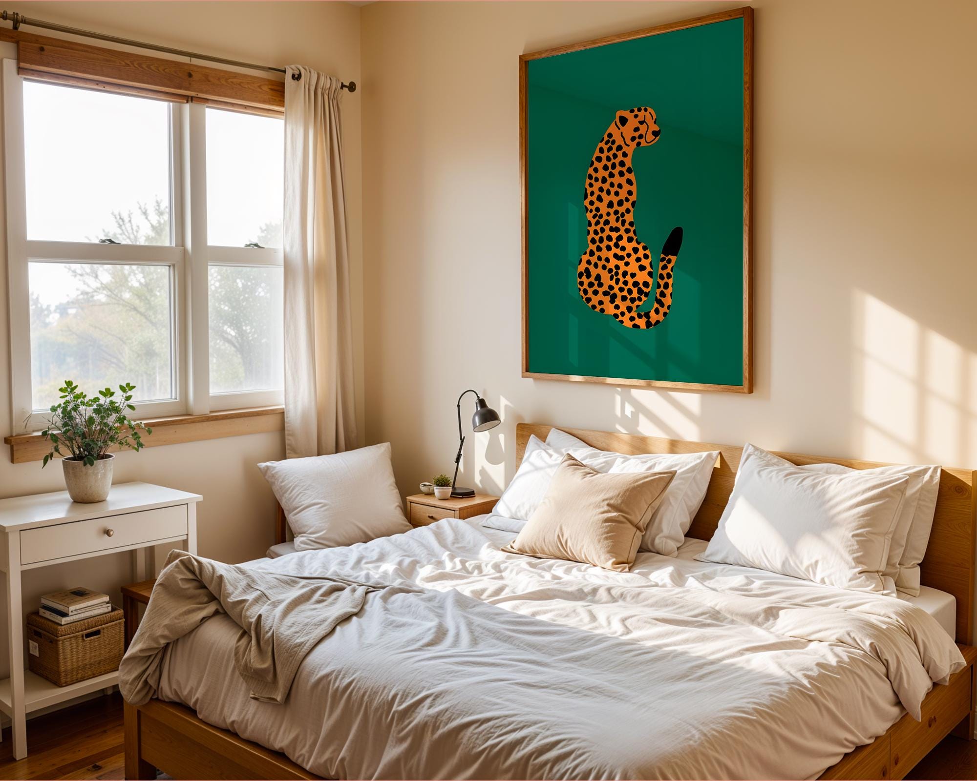 Minimalist Leopard Print | Modern Jungle Wall Art wall art print, modern home decor, unframed artwork by Nomad & Nest