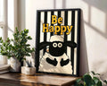 Positive Emotion | Be Happy Wall Art | Sheep Illustration Playful Nursery Decor wall art print, modern home decor, unframed artwork by Nomad & Nest