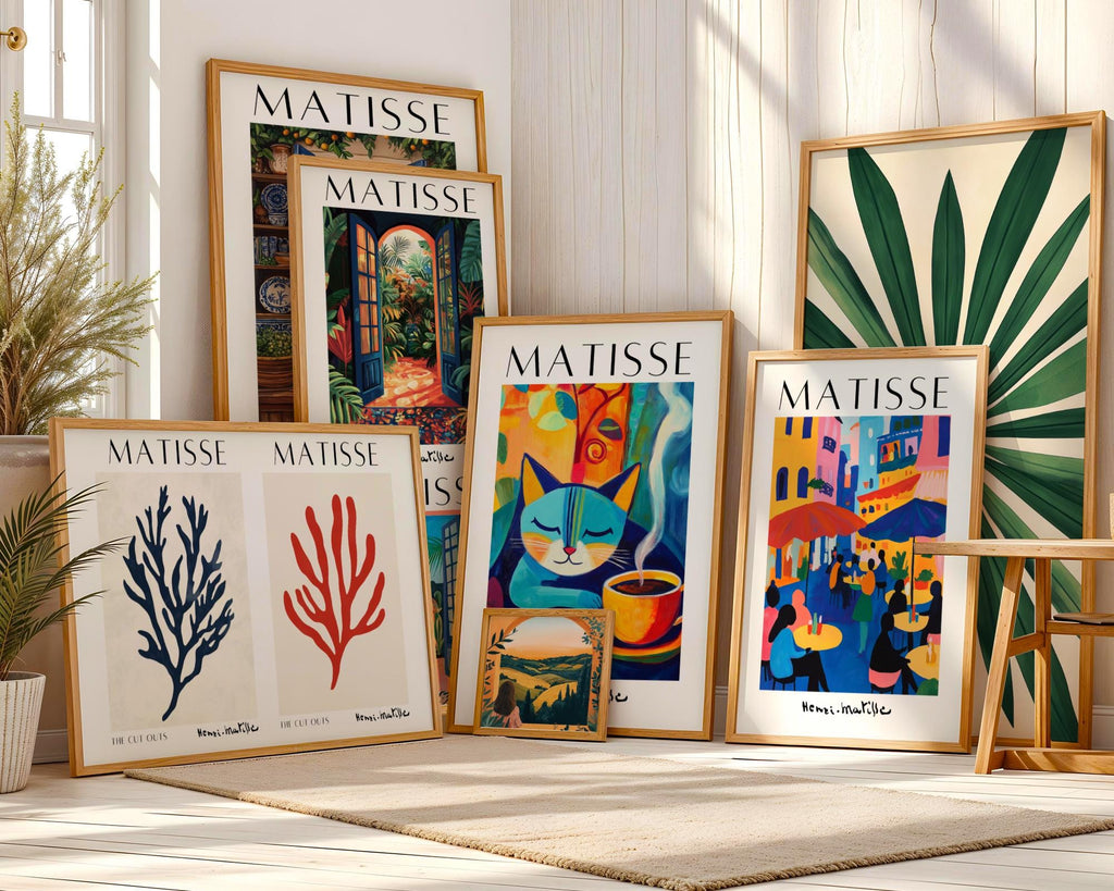 Henri Matisse Print | Inspired Travel Poster | Colorful Mediterranean Street Art wall art print, modern home decor, unframed artwork by Nomad & Nest