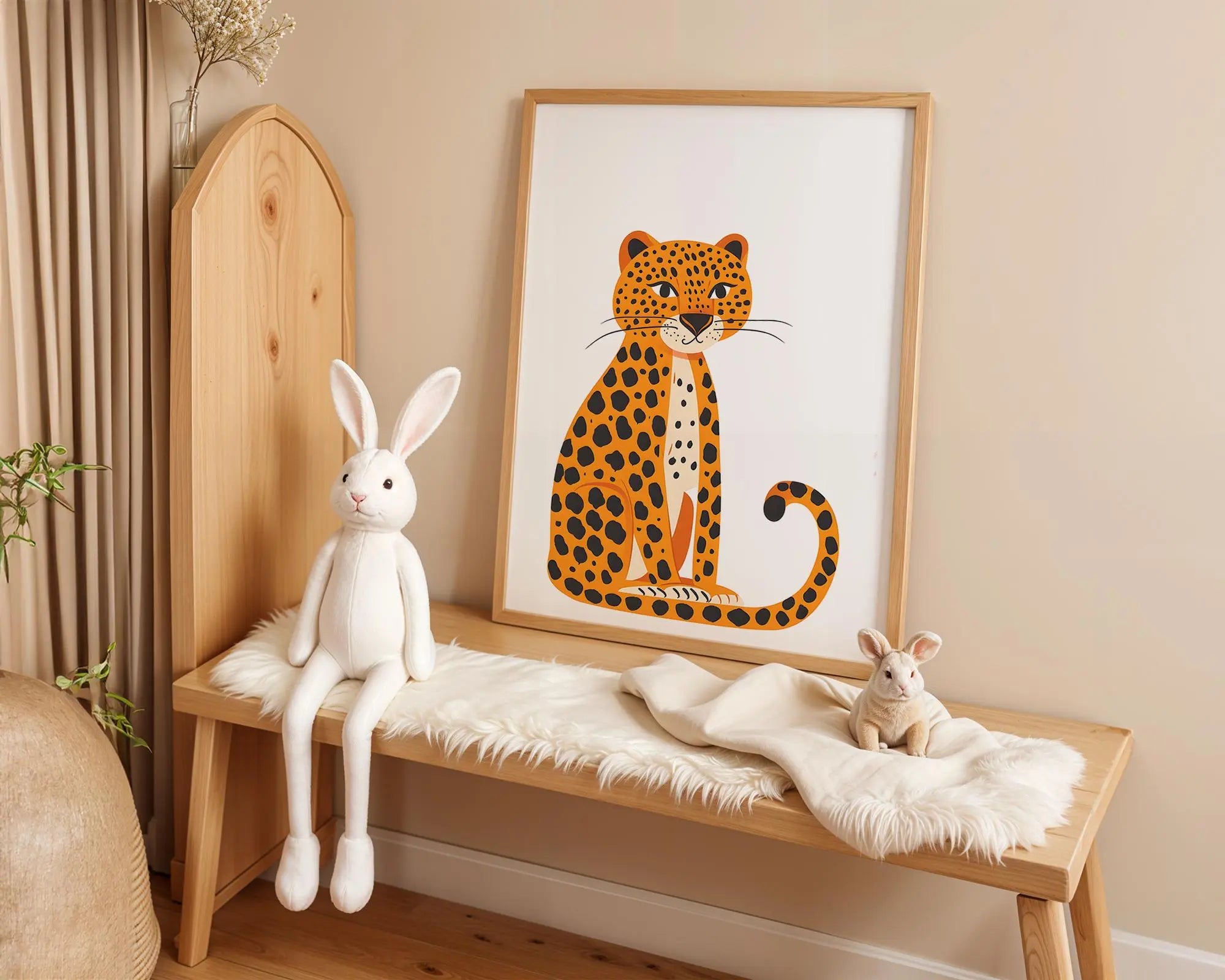 Playroom Ideas | Spotted Leopard Nursery Wall Art | Jungle Animal Decor wall art print, modern home decor, unframed artwork by Nomad & Nest