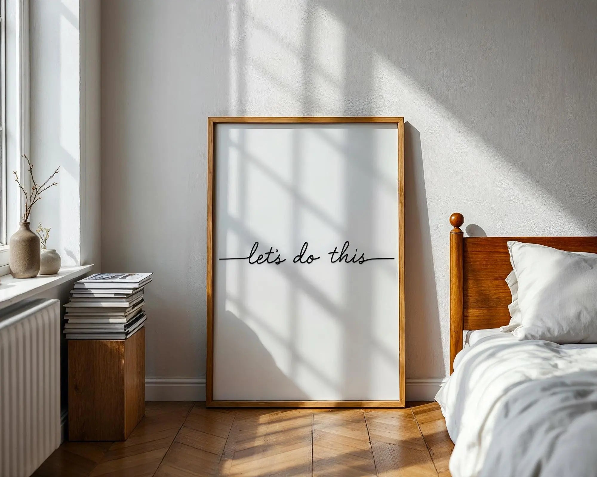 Let's Do This Print | Minimalist Script, Motivational Wall Art wall art print, modern home decor, unframed artwork by Nomad & Nest