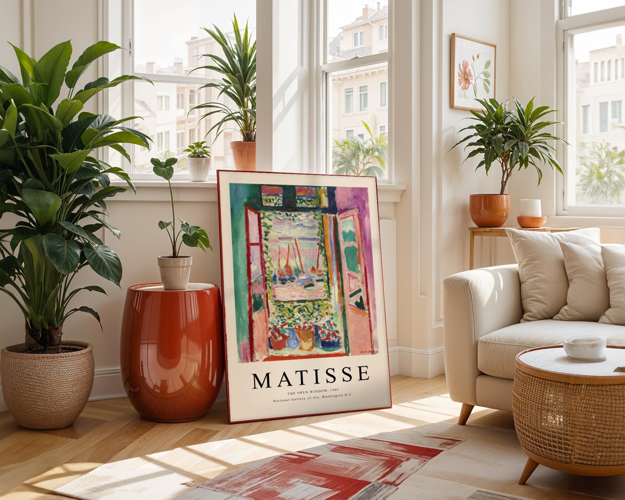Henri Matisse Print | 'The Open Window' Art | Fauvist Interior Landscape wall art print, modern home decor, unframed artwork by Nomad & Nest