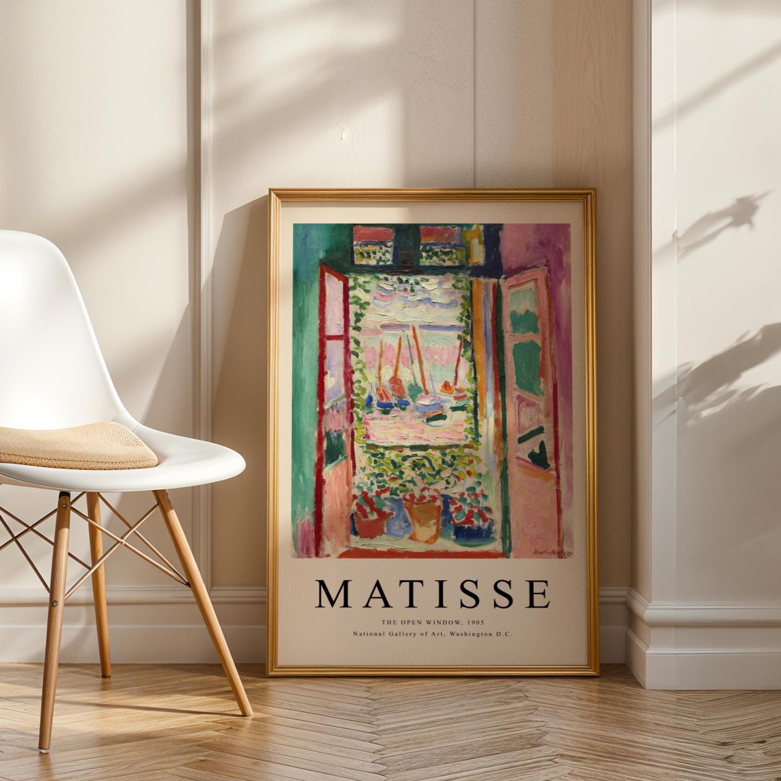 Henri Matisse Print | 'The Open Window' Art | Fauvist Interior Landscape wall art print, modern home decor, unframed artwork by Nomad & Nest