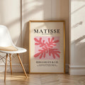 Henri Matisse Print | Inspired Art  | Abstract Pink Leaf Swirl wall art print, modern home decor, unframed artwork by Nomad & Nest