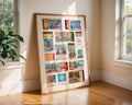 Colourful Prints | Vintage Matchbox Art Print | Retro Summer Travel Poster wall art print, modern home decor, unframed artwork by Nomad & Nest