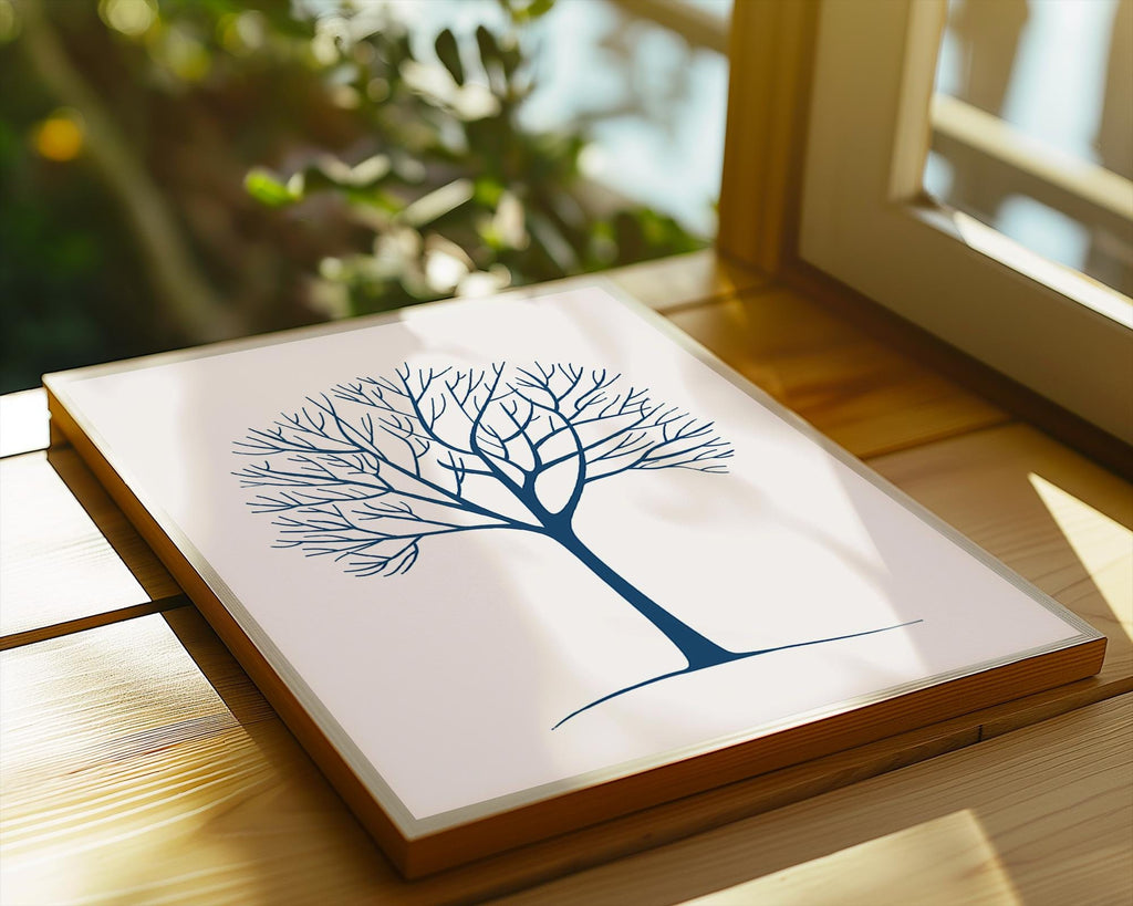 Minimalist Bare Tree Print | Modern Nature Wall Art wall art print, modern home decor, unframed artwork by Nomad & Nest