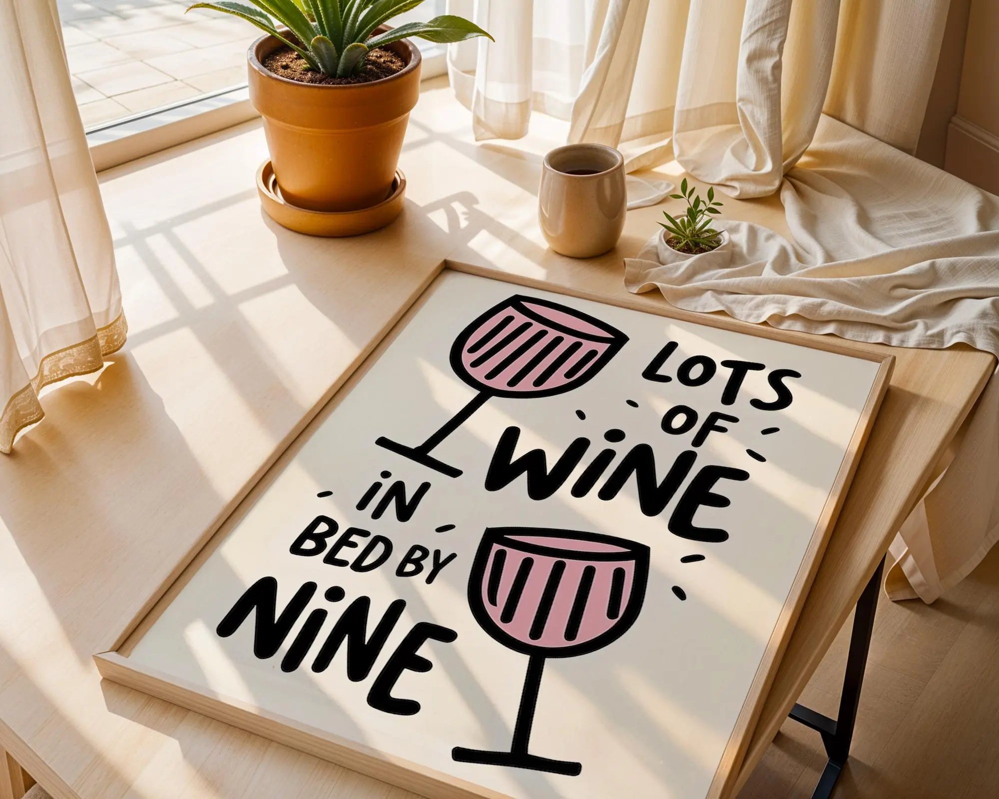 Funny Wine Quote Print | Home Bar Decor Wall Art wall art print, modern home decor, unframed artwork by Nomad & Nest
