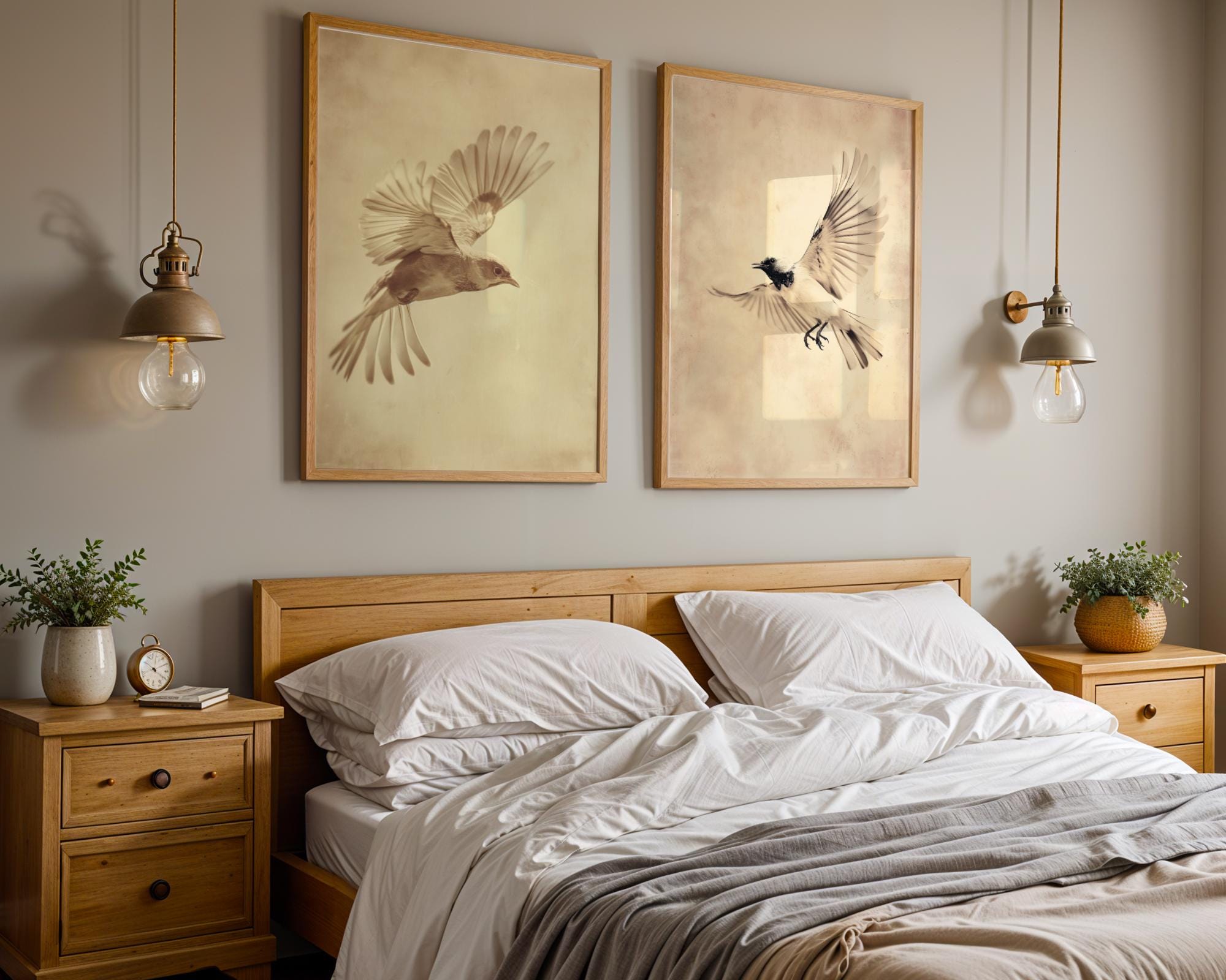 Vintage Bird Print Set | Soaring Flight, Natural History Wall Art wall art print, modern home decor, unframed artwork by Nomad & Nest