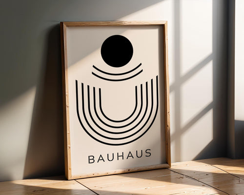Bauhaus Poster Art Print | Abstract Circle Geometric wall art print, modern home decor, unframed artwork by Nomad & Nest