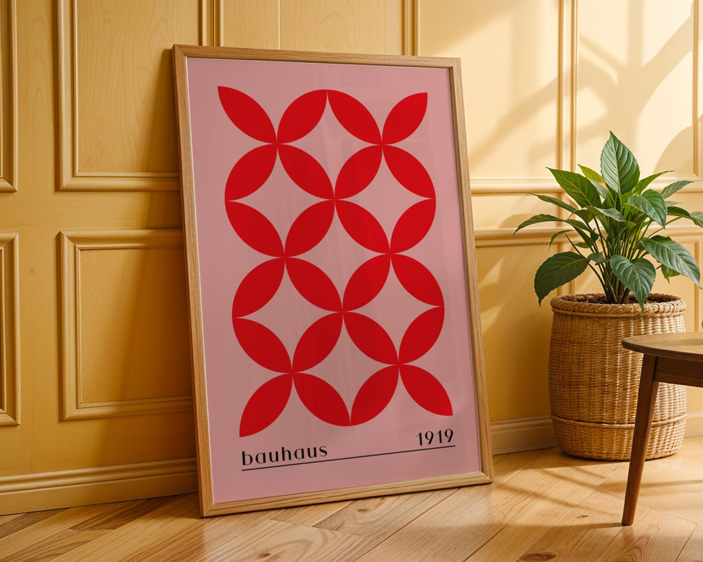 Bauhaus Poster Geometric Art Print | Mid-Century Modern Minimalist wall art print, modern home decor, unframed artwork by Nomad & Nest