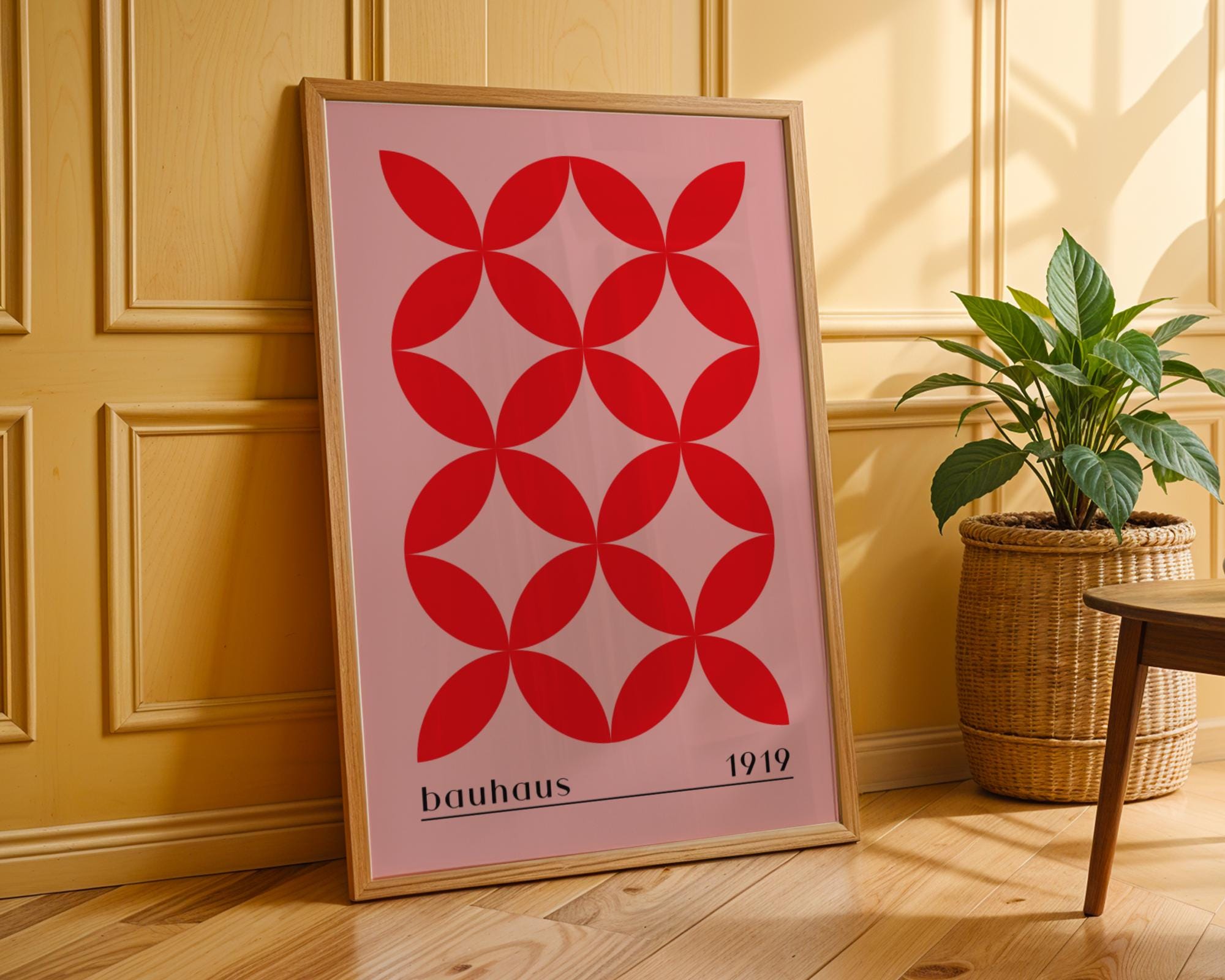 Bauhaus Poster Geometric Art Print | Mid-Century Modern Minimalist wall art print, modern home decor, unframed artwork by Nomad & Nest
