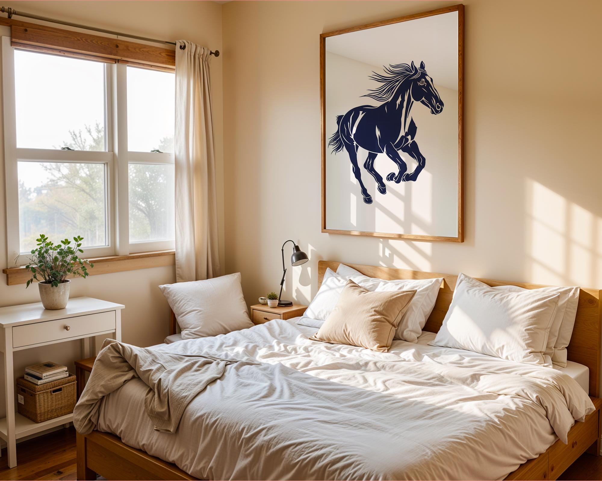 Equestrian Horse Art Print | Dynamic Animal Wall Decor wall art print, modern home decor, unframed artwork by Nomad & Nest